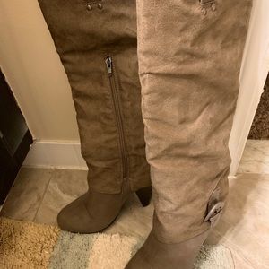 Ladies over the knee suede boots size 8M